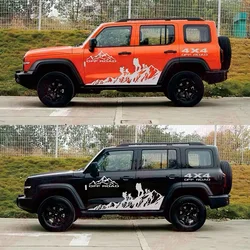 For tank 300 car decals, modified off-road body waistline color strips, personalized decorative stickers, pickup stickers
