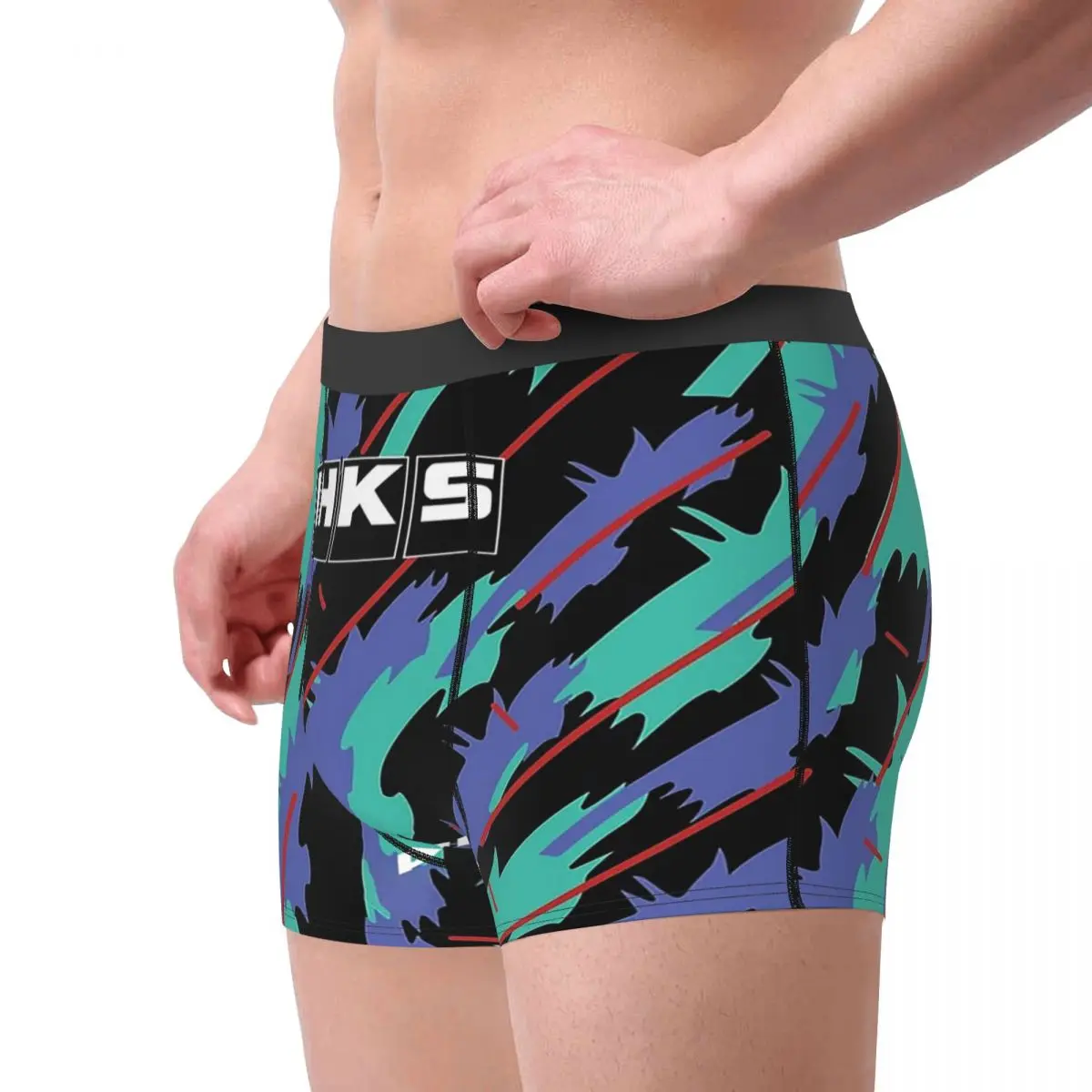 الملاكم السراويل السراويل HKS Advan JDM سراويل الذكور ملابس داخلية جيدة التهوية ل أوم رجل صديقها هدية