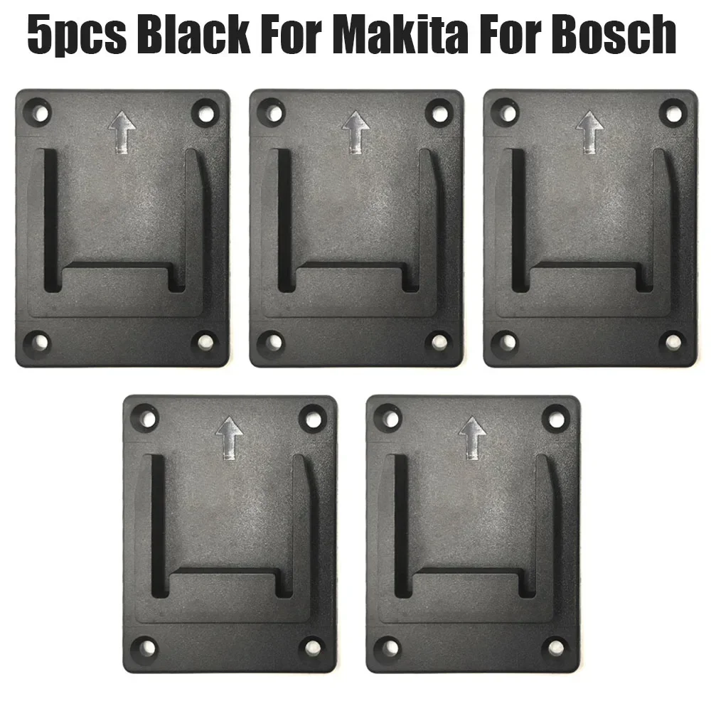 

5 PCS Battery Protection Cover Battery Storage Mount Stand Holder for Makita/Bosch 18V Battery Mounts Shelf Rack Fixing Devices