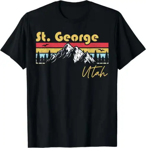 St George Utah Roots Hometown Vintage Home State Pride T-Shirt Black 2X-Large