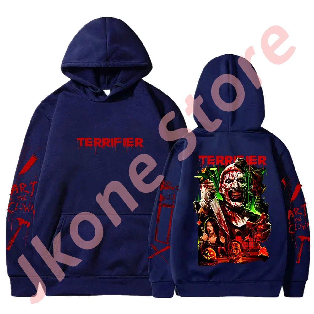 Terrifier Horror Movie Merch Hoodies Halloween Cosplay Hooded Clothes Women/Men Fashion Casual Streetwear Sweatshirts