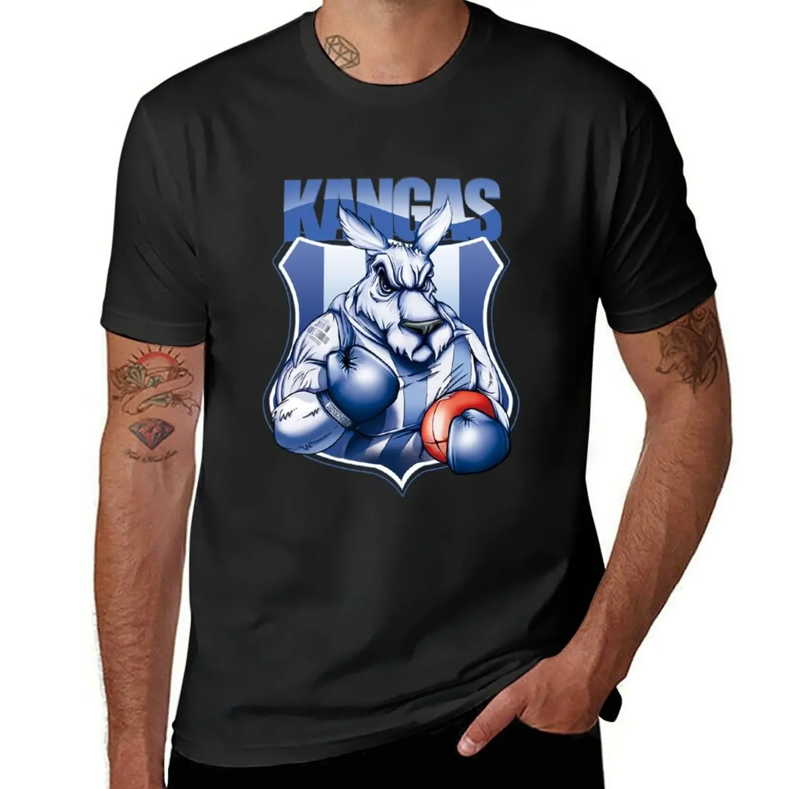 

North Melbourne Kangaroos mascot - Original artwork by Brocker T-Shirt oversized mens graphic t-shirts hip hop