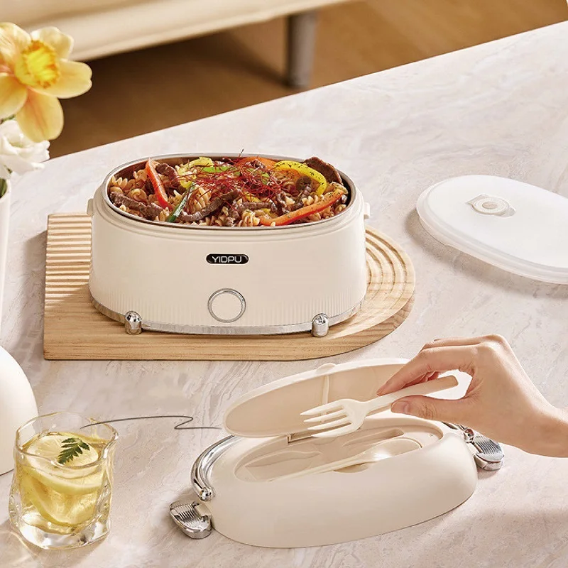 1.2L Lunch Box Elettrico Bento Box Tenere Al Caldo Ufficio Senza Acqua In Acciaio Inox 304 Riscaldamento Rapido Riscaldatore Per Alimenti 220V