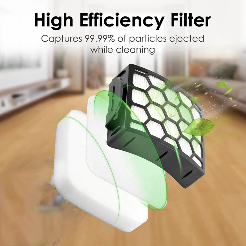 YCOC-Hepa Filters Foam Filters Compatible For Shark LA502, LA322, LA702, LA502, LA301, Upright Vacuum Replacement Filter