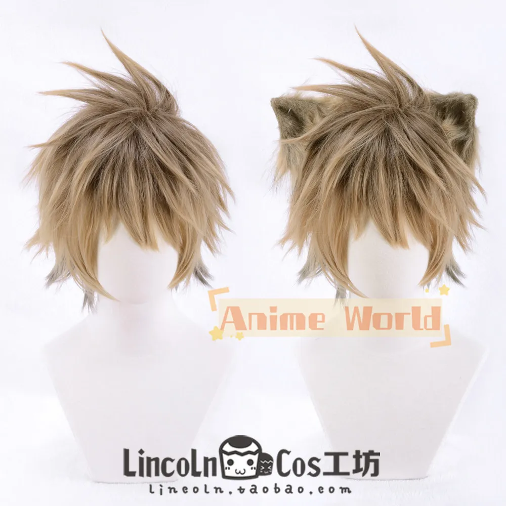 

Anime Ruggie Bucchi Cosplay Wig Halloween Carnival Party Props Synthetic Hair Heat Resistant Fiber + Wig Cap