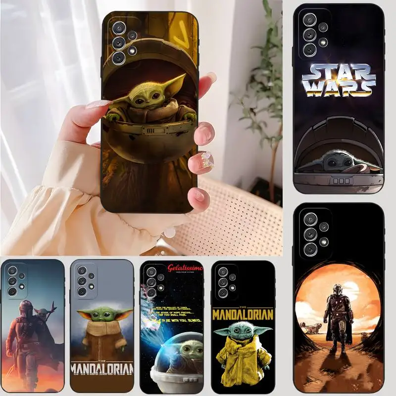 The M-MandalorianS Baby YodaS Phone Case For Samsung S22 S23Ultra S30 S21 S20 S10 E Plus Ultra Lite S21Fe S9Plus Fundas Cover