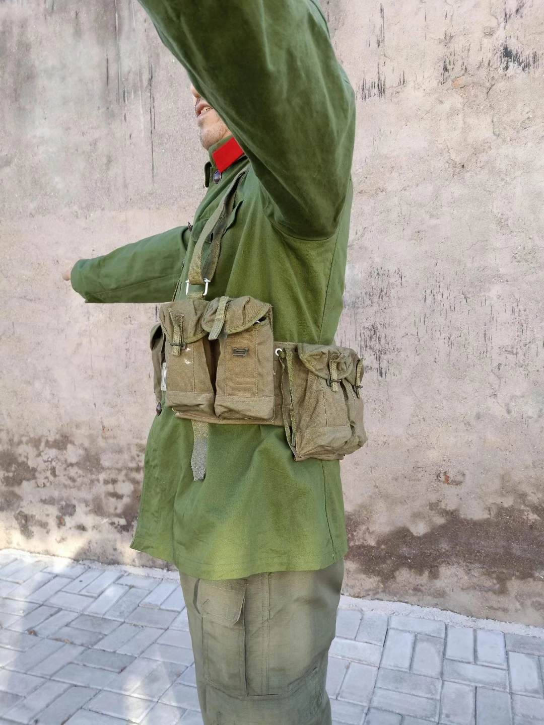 Armyshop2008 حرب فيتنام النوع الصيني 63 الحقيبة الصدر تلاعب باندولير ماج الذخيرة القديمة الأصل فائض المجموعة العسكرية