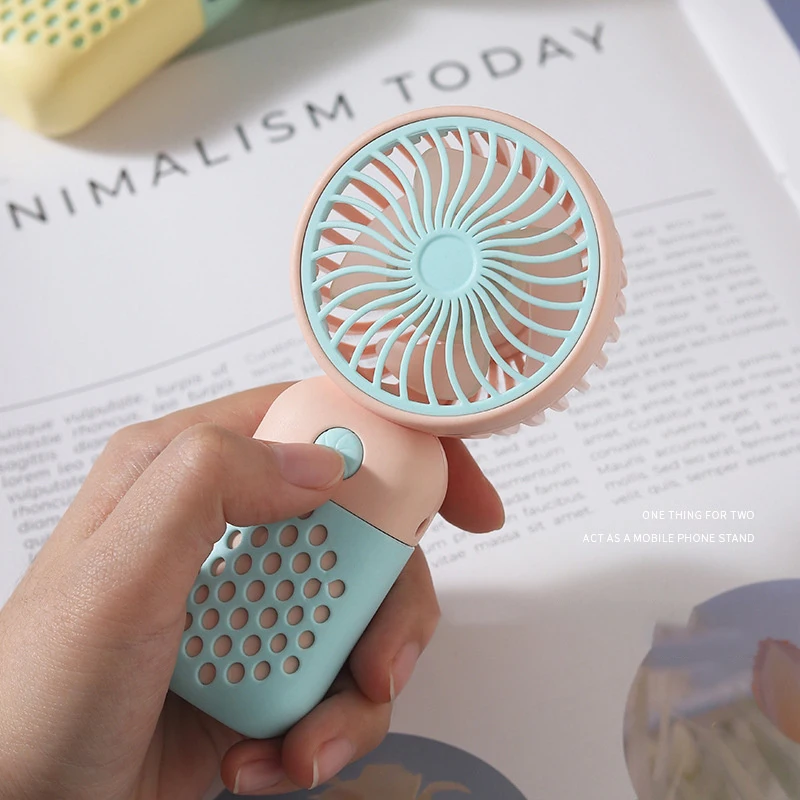 

Cute USB Mini Fan Portable Handheld Fan Rechargeable Mini Handy Fan Pocket Size Low Noise Small Electric Fan Student Dormitory