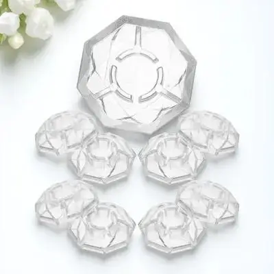 

5pcs Diamond Shape Guitar Footswitch Toppers Foot Nail Plastic Effect Pedal Protection Cap Durable Reusable Solid Compact Light