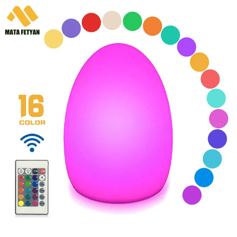 

Creative table top bar bedroom bedside feeding atmosphere nightlight LED light egg-shaped lamp