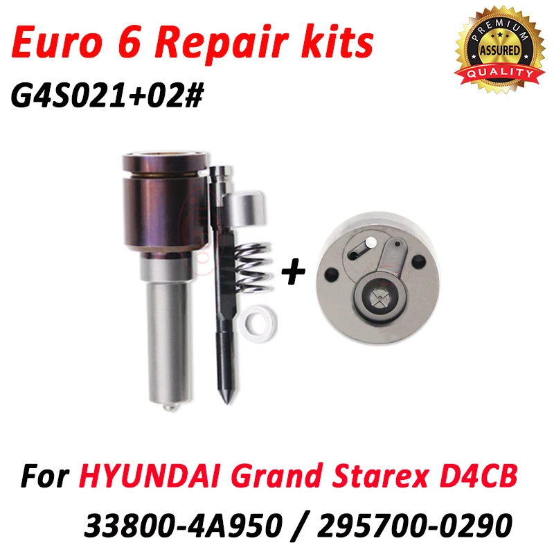 

33800-4A950 Ремкомплекты форсунок Сопло G4S021 Клапан 02 # Для Hyundai Grand Starex D4C8 VGT Euro6 295700 -0290
