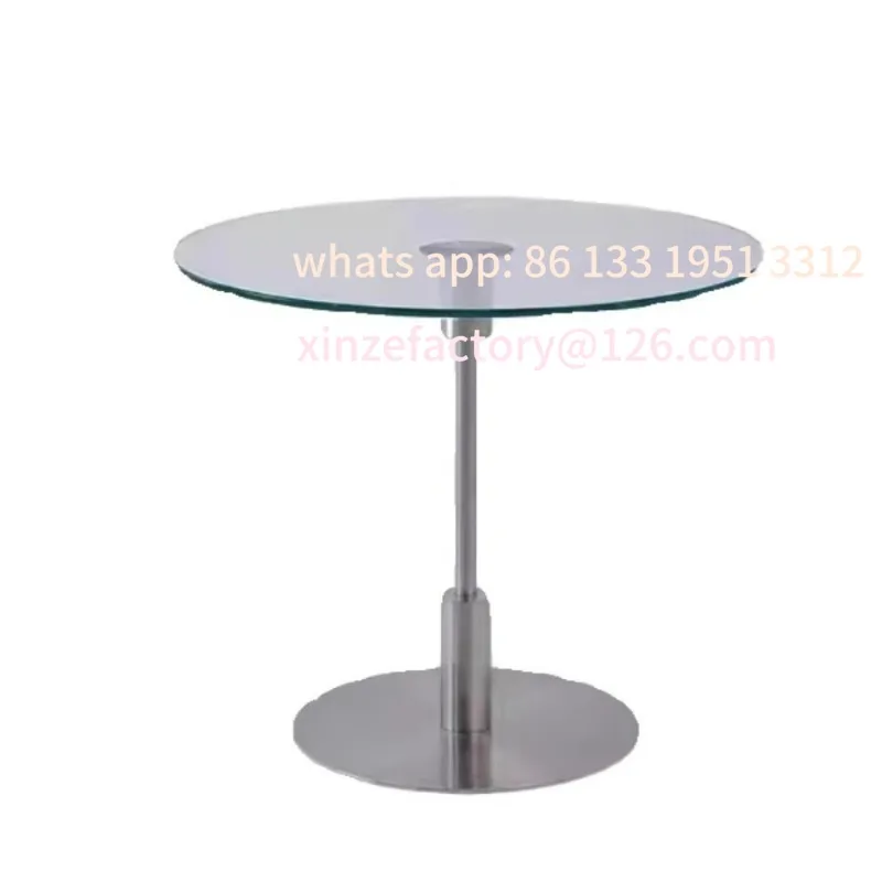 

Nordic stainless steel bedroom side few medieval sofa side table simple wheeled bedside table Internet celebrity sofa glass corn