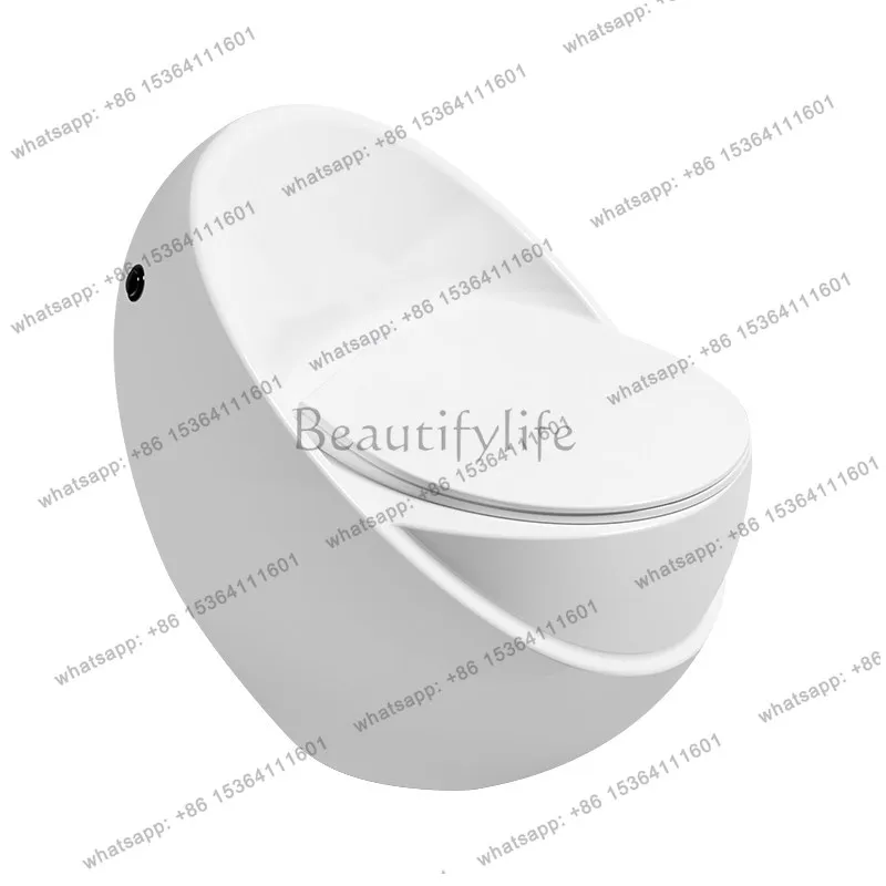 Small apartment large impact siphon silent water-saving, deodorant and anti-splashing water one-piece toilet