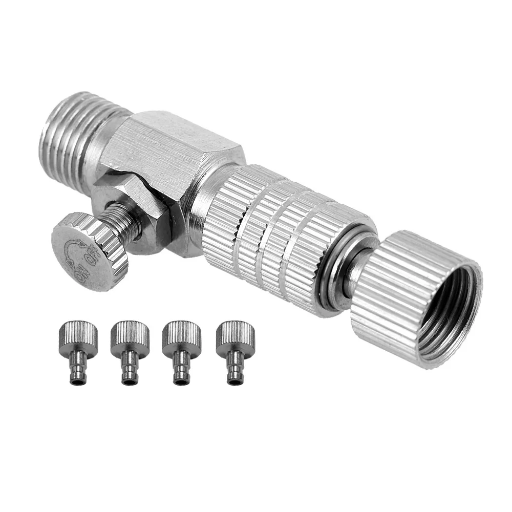 Professional  Accessories Air Brush Quick Release Coupler Plug (Disconnect)  Airflow Adjustment Control-Valve Coupling with 1/8