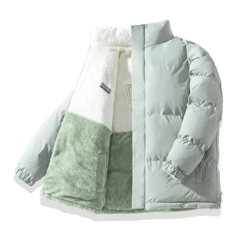 ملابس قطنية عصرية جديدة مقاومة للرياح ودافئة عالية الجودة للترفيه في الهواء الطلق سترة دافئة وسيم على الوجهين