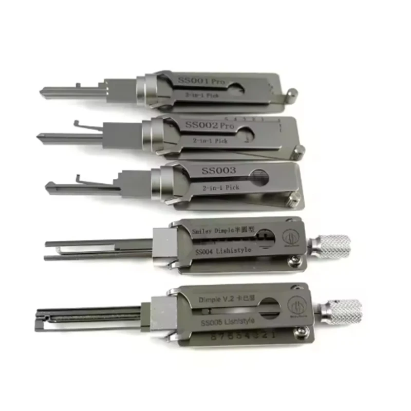 

,Professional Locksmith Kit ,SS001 SS002 SS003 SS004 SS005 Decord and Pick Set,Beginner Training KitLishi 2 IN 1 Door LockTools