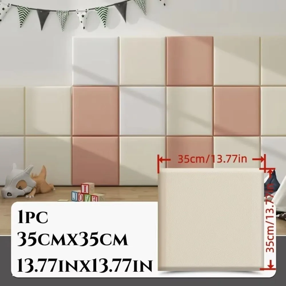 Self-Adhesive Soft Wall Panels Soft Cushion Morden Style Bed Headboard Stickers Anti-Collision Design