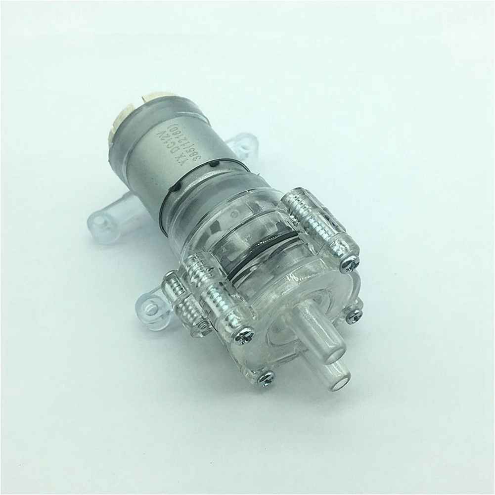 DC12V High Temperature Resistance Transparent Aquarium Mini Diaphragm Pump Vacuum Pump 385HPC-9 Water Pump Vacuum Pump