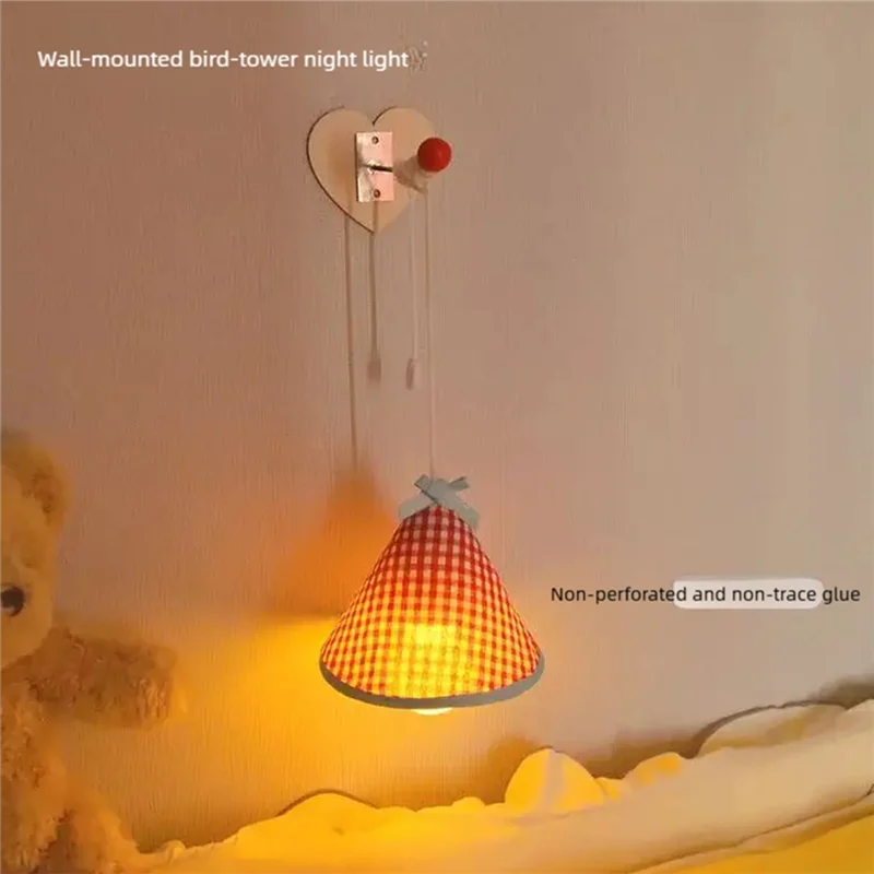 GYTB-ضوء ليلي LED دافئ للفتيات - مصباح جو بجانب السرير مثبت على الحائط، ديكور غرفة نوم لطيف، مصباح مكتبي للفتيات #2