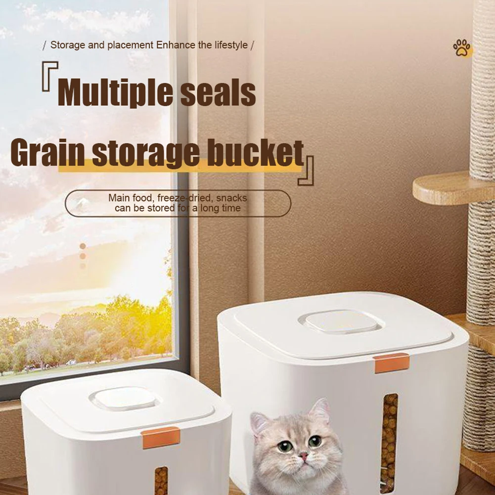 Dog Food Storage Container Versatile Storage Container Bin With Pop-up Lid, One Push Open Pet Food Storage Bin For Dog Cats