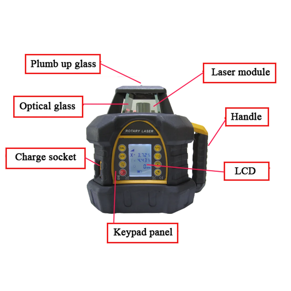 high precision Self-leveling  Rotary green  rotating Laser Level  206G ,automatic levelling 20mw fukuda  green beam