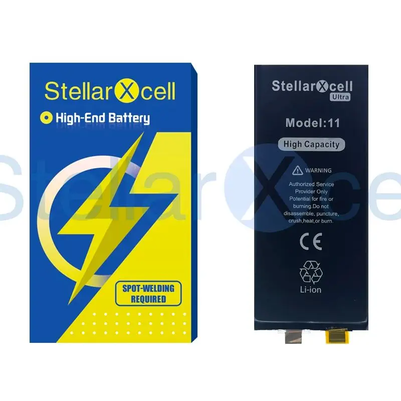 StellarXcell-Ultra Battery Cell, Pure cobalt Battery Cell, for iPhone XS ~ 14Pro Max XR 11 11pro 12 13pro 14 14pro max xsmax