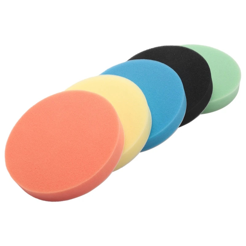 

50PCS 6 Inch (150Mm) Flat Sponge Buff Buffing Pad Polishing Pad Kit Car Polisher