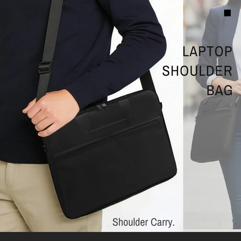 

Сумка через плечо для ноутбука, изящная, прочная и водоотталкивающая ткань, чехол с плечевым ремнем и ручкой, 13 дюймов