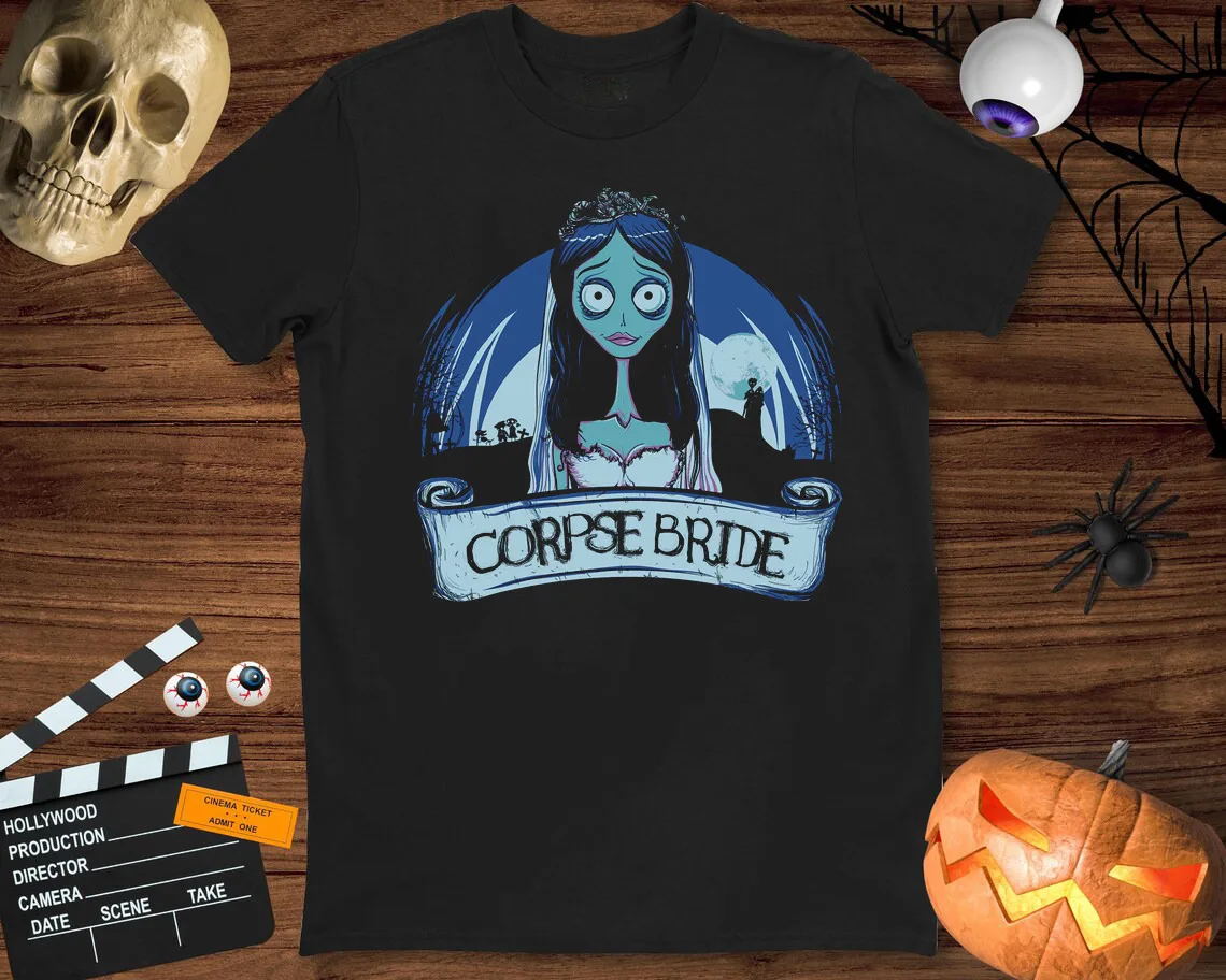 Corpse Bride Movie Halloween T Shirt Cotton Size S 5XL YI176