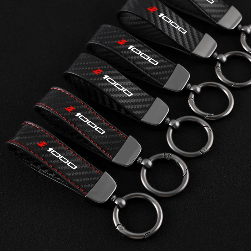 High-Grade Carbon Fiber Motorcycle Keychain Holder Keyring for KAWASAKI Z1000 Z1000SX NINJA 1000 2010-2019