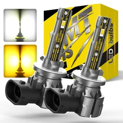 BMTxms 2Pcs H27W/2 881 LED Bulbs Fog Light for Cars Led Fog Driving Lamp High Light Sourse CSP Yellow White H27W H27 Led 12V DRL