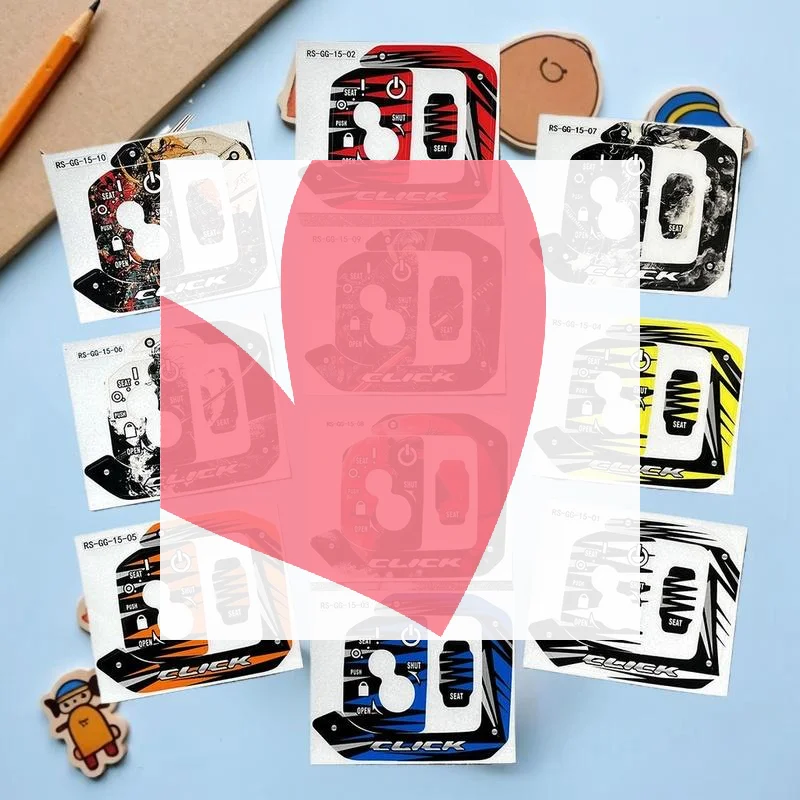 

1PC Waterproof Keyhole Cover Decal for Clip 125i Scooter/Motorcycle, Protect & Decorate