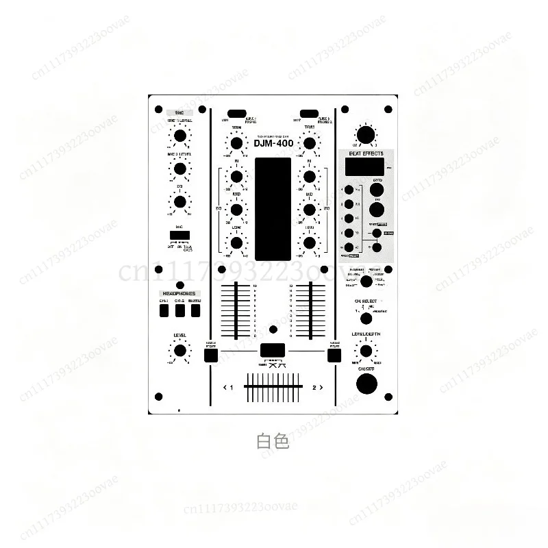 LK_DJM‑400 Mixer Panel Decorative Skin Sticker Colorful Mask Decal, Excluding DJ Mixing Console Main Unit