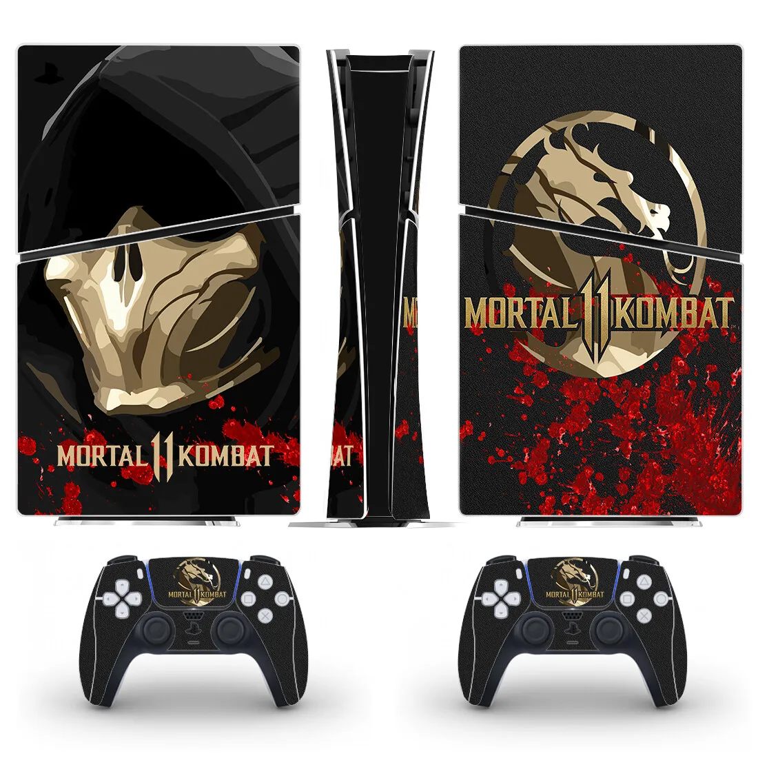 Game Mortal Kombat PS5 Slim Digital Skin Sticker decalcomania Cover per Console e 2 controller nuovo vinile PS5 Slim Skin