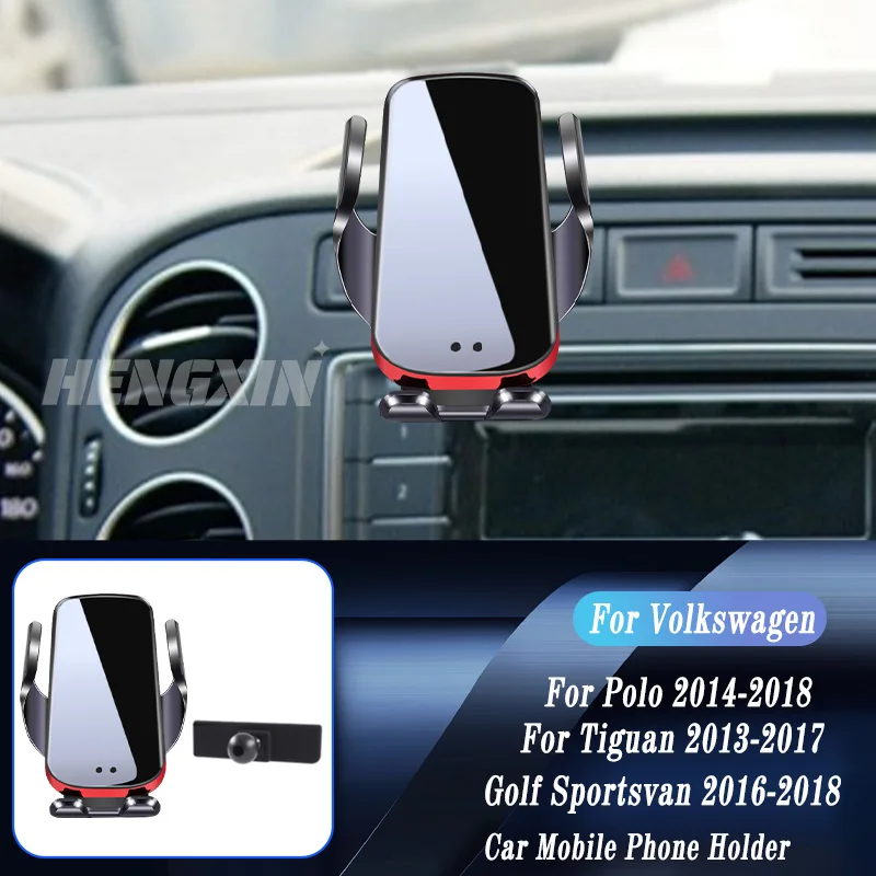 

Car Wireless Charger Auto Mount Phone Holder For Volkswagen VW Tiguan Polo Golf Sportsvan GPS Navigation Air Outlet Clip Bracket