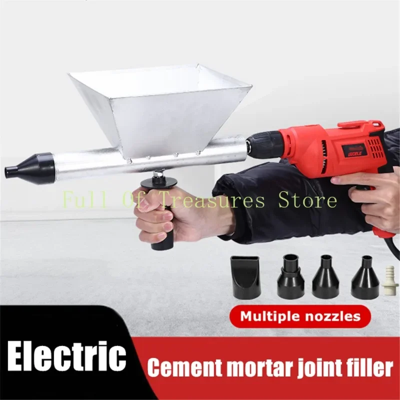 Electric Mortar Injector Automatic Caulking Tool Pointing Grouting Machine Mortar Pointing Grouting Applicator With Nozzl