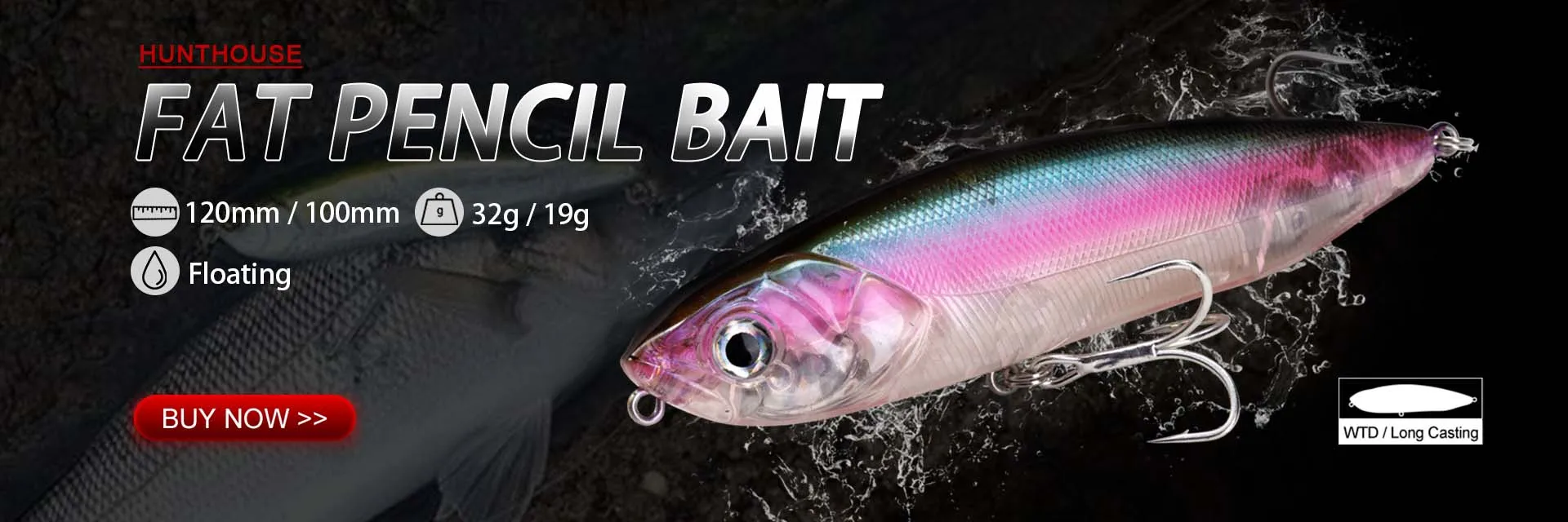 Hunthouse Saruna Minnow 90 & 125 & 147mm Schwimmender Köder Wobbler Köder Jerkabit Köder zum Angeln Seebarsch Minnow Köder – Detail 6