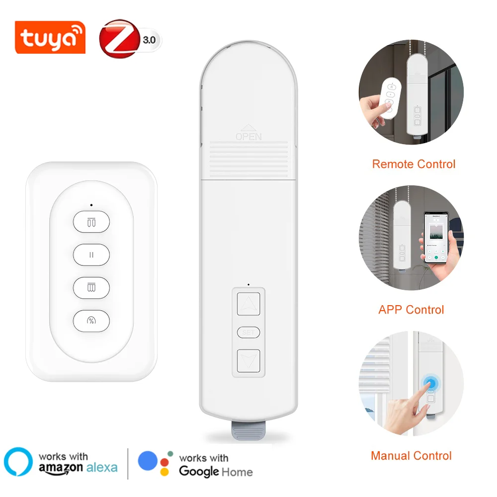Zigbee3.0 المحرك الذكي سلسلة كهربائية الستائر الدوارة الظل مصراع محرك APP التحكم عن بعد متوافق مع Tuya Alexa Google Home #1