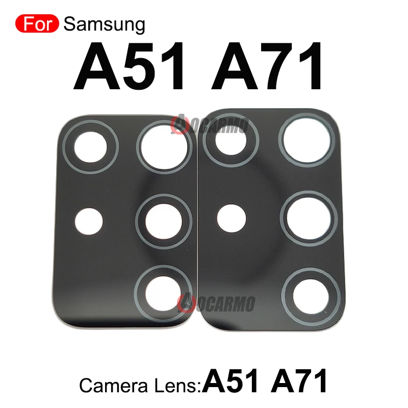 1Pcs Rear Back Camera Lens With Sticker For Samsung Galaxy A51 A71 Repair Replacement Parts