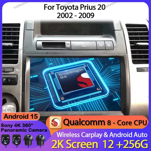 アンドロイド 15 カーラジオトヨタプリウス 20 2002 2003 2004 2005 2006 2007 2008 2009 マルチメディアステレオビデオプレーヤー GPS ナビ 4 グラム WIFI