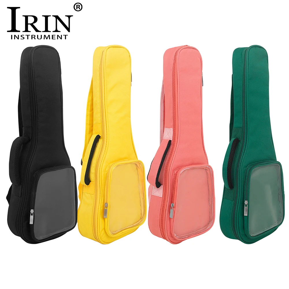 IRIN 23 Inch Ukulele Case Oxford Waterproof Mini Guitar Bag 4 Strings Hawaiian Guitar Backpack Ukulele Guitar Parts Accessories