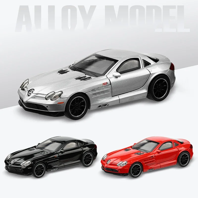 1:32 Mercedes Benz SLR McLaren 722 S Roadster Speedster Supercar alliage métal moulé sous pression modèle voiture Miniature passe-temps Collection cadeaux
