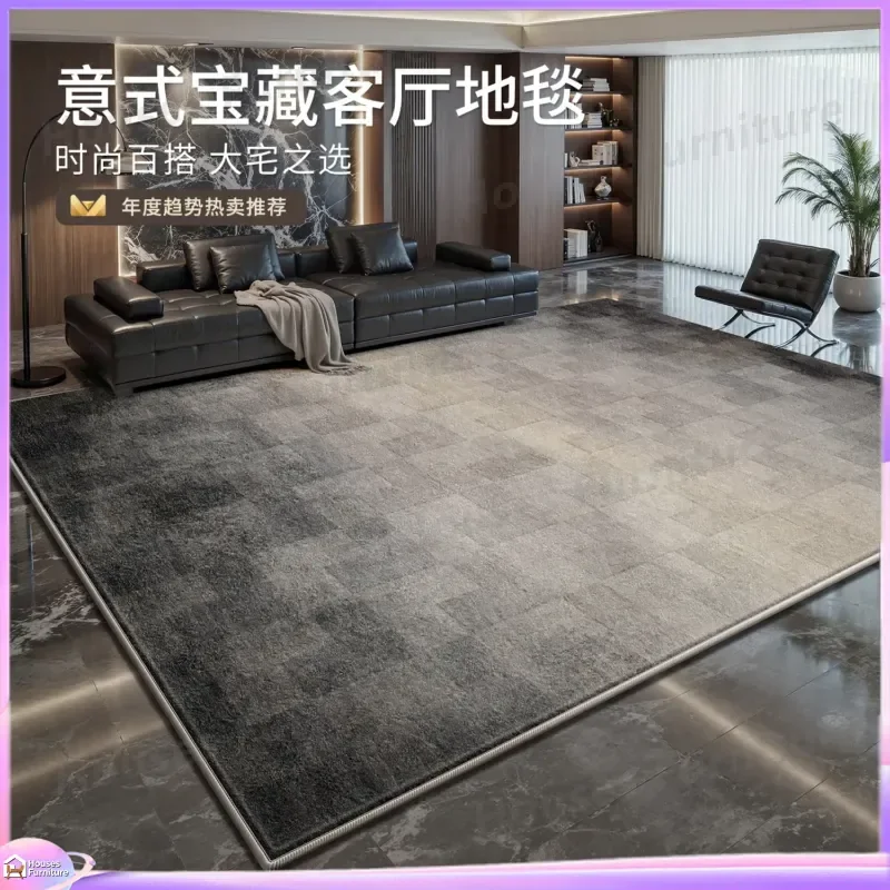 Wholesale Italian Carpet Living Room Light Luxury Premium Waterproof Bedroom Bedside Blanket Leave-in Room Retro E-sports