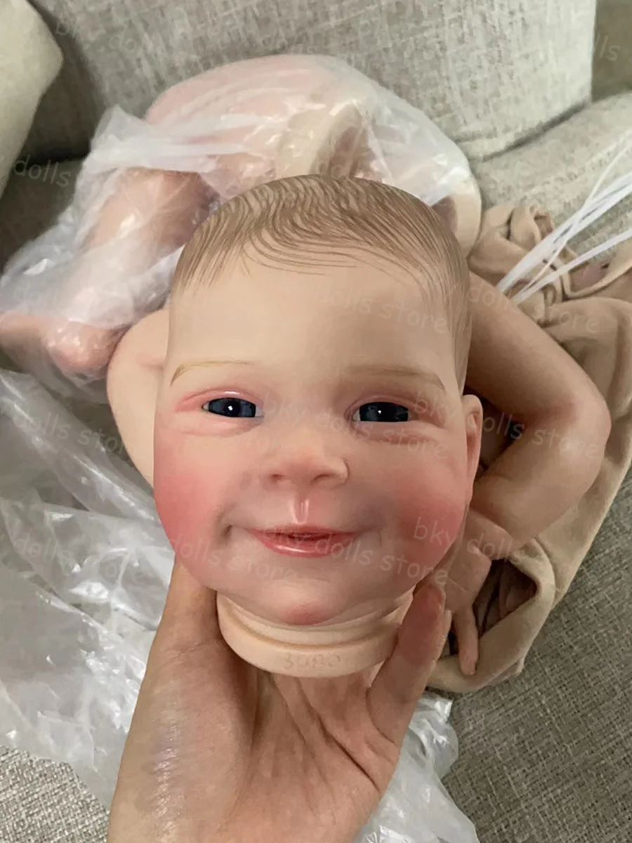 

18-дюймовый уже окрашенный комплект куклы реборн Baby Sebastian с объемными волосами, наборы кукол с объемными венами, игрушки для детей