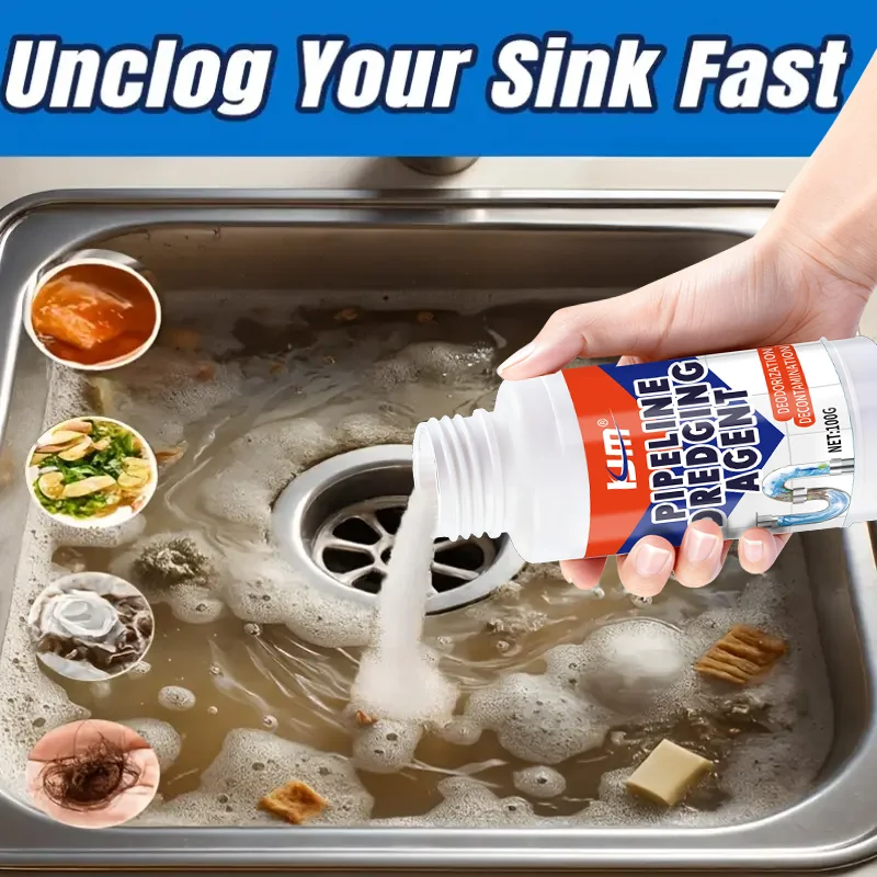 Środek do rozpryskiwania zatorów w zlewie kuchennym 100ml - szybko działający, rozpuszczający tłuszcz, eliminujący nieprzyjemne zapachy, łatwy w użyciu, bezpieczny dla instalacji hydraulicznych, środek do czyszczenia odpływów