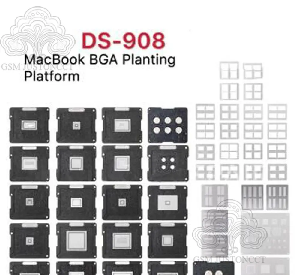 NEW DS-908 Soldering Tool Kit for Mackbook BGA Reballing Stencil Set for All BGA chips of Macbook Air/Pro Macbook 2010-2018