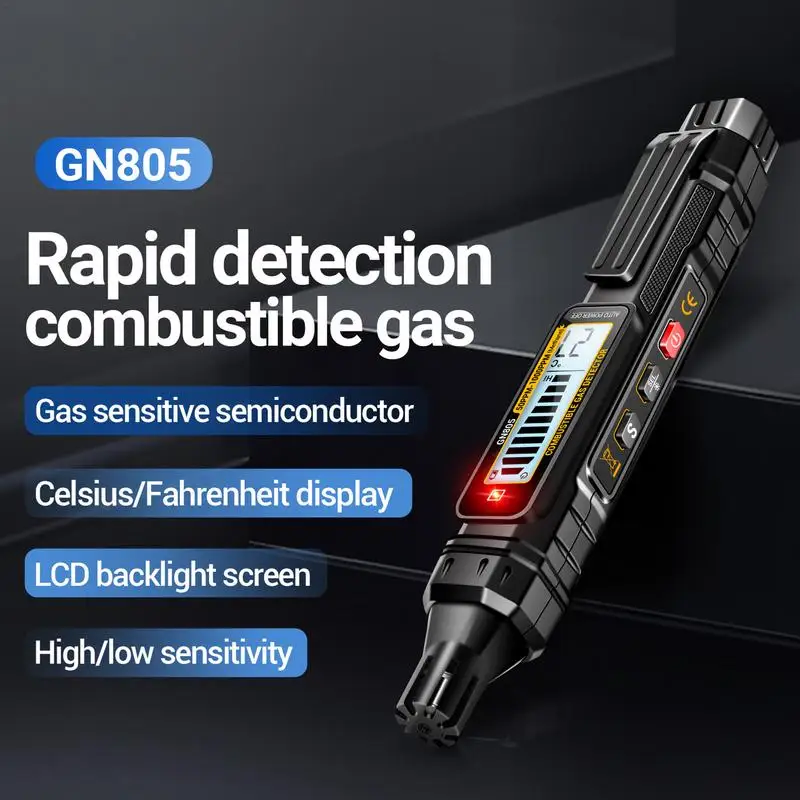 Combustible Leak Detector Natural Air Tester Stick With Audible And Visual Alarm Combustible Air Sensor Tester For Indoor