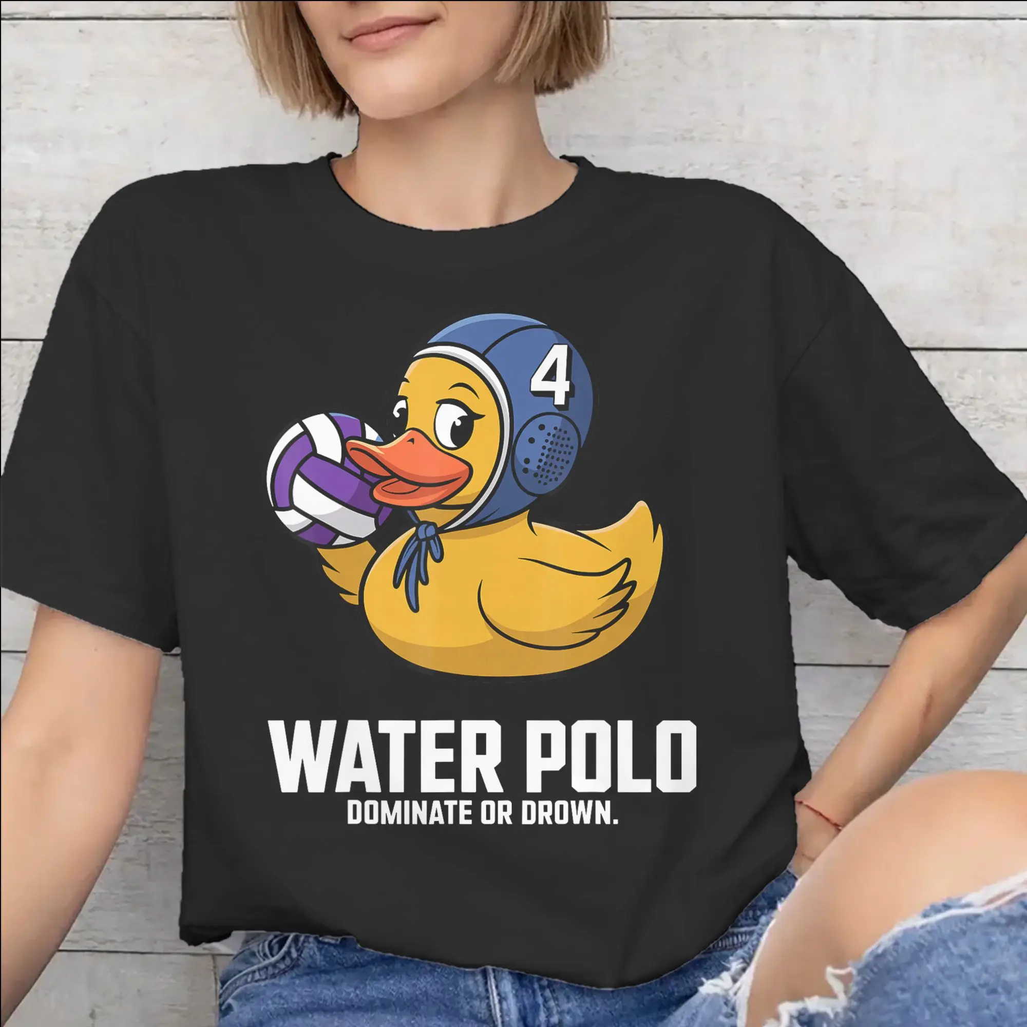 Men Women Water Polo Player  T Shirt Pure Cotton Graphic T-Shirt  Top Clothing
