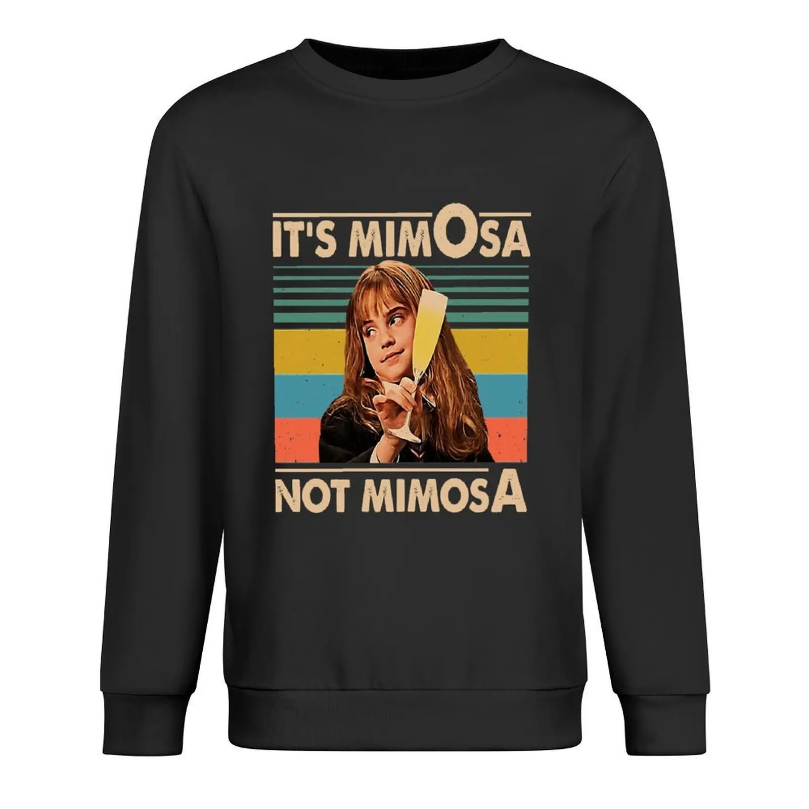 

It's Mimosa Not Mimiosa Vintage Retro Pullover men's winter sweater mens designer clothes mens clothes autumn sweatshirt