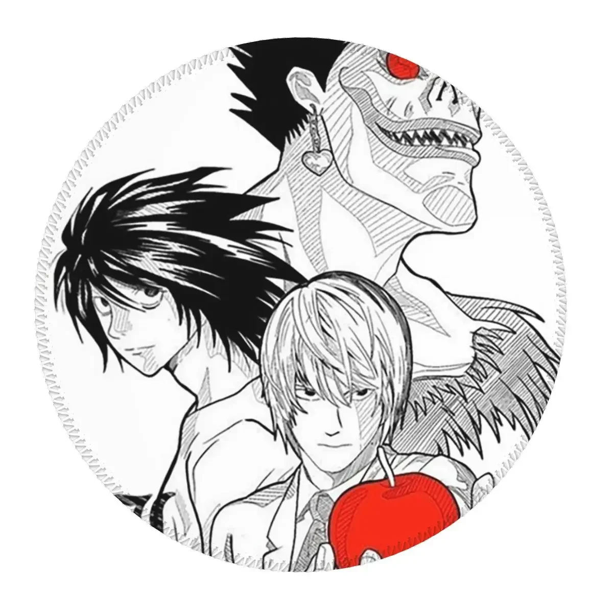 Death Book Death Note Anime Round Mouse Pad Computer Keyboard Mouse Mat Gamer Laptop Desk Mat Office Accessories Table Mats